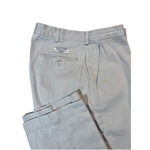 Vintage Polo Ralph Lauren‎ Prospect Pant Khaki Preppy Men 34x32 Flat Front Chino